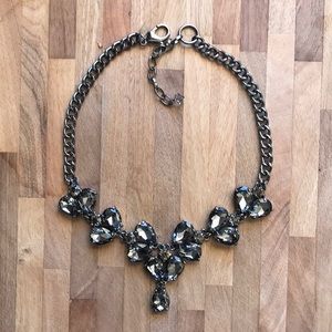 Black & Charcoal Rhinestone Necklace Set